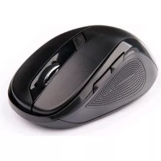 C-TECH Maus WLM-02, schwarz, kabellos, 1600DPI, 6 Tasten, USB-Nano-Empfänger