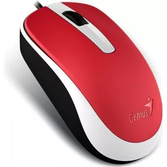 GENIUS Maus DX-120, kabelgebunden, 1200 dpi, USB, rot