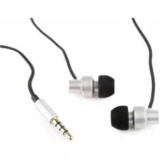 GEMBIRD Kopfhörer mit Mikrofon MHS-EP-CDG-B für MP3, Metall, Schwarz GEMBIRD Kopfhörer mit Mikrofon MHS-EP-CDG-B für MP3, Metall, Schwarz