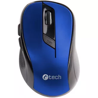 C-TECH Maus WLM-02, schwarz-blau, kabellos, 1600DPI, 6 Tasten, USB-Nano-Empfänger C-TECH Maus WLM-02, schwarz-blau, kabellos, 1600DPI, 6 Tasten, USB-Nano-Empfänger
