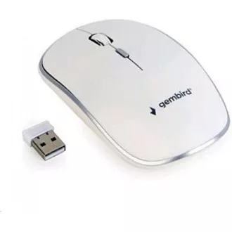 GEMBIRD Maus MUSW-4B-01, weiß, kabellos, USB-Nano-Empfänger GEMBIRD Maus MUSW-4B-01, weiß, kabellos, USB-Nano-Empfänger