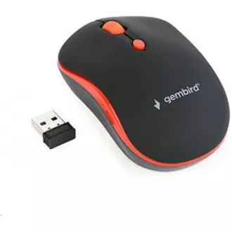 GEMBIRD Maus MUSW-4B-03-R, schwarz-rot, kabellos, USB-Nano-Empfänger GEMBIRD Maus MUSW-4B-03-R, schwarz-rot, kabellos, USB-Nano-Empfänger