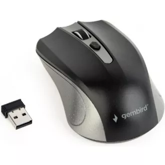 GEMBIRD Maus MUSW-4B-04-GB, grau-schwarz, kabellos, USB-Nano-Empfänger GEMBIRD Maus MUSW-4B-04-GB, grau-schwarz, kabellos, USB-Nano-Empfänger