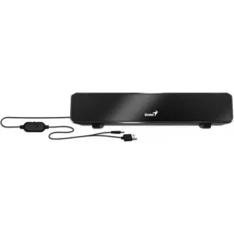 GENIUS Lautsprecher USB SoundBar 100 / kabelgebunden / 6W / USB / 3,5" Klinke / schwarz