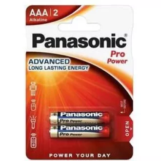 PANASONIC Alkaline Batterien Pro Power LR03PPG / 2BP AAA 1,5V (Blister 2 Stück)