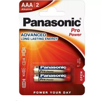 PANASONIC Alkaline Batterien Pro Power LR03PPG / 2BP AAA 1,5V (Blister 2 Stück)