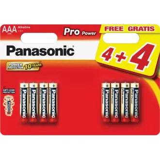 PANASONIC Alkalibatterien - Pro Power AAA 4 4F 1, 5V Packung - 8 Stück PANASONIC Alkalibatterien - Pro Power AAA 4 4F 1, 5V Packung - 8 Stück