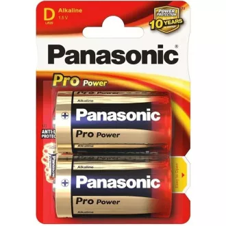 PANASONIC Alkaline Batterien Pro Power LR20PPG / 2BP D 1, 5V (Blister 2 Stück)