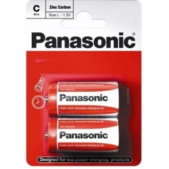 PANASONIC Zink-Kohle-Batterien Rot Zink R14RZ / 2BP EU C 1.5V (Blister 2 Stück) PANASONIC Zink-Kohle-Batterien Rot Zink R14RZ / 2BP EU C 1.5V (Blister 2 Stück)