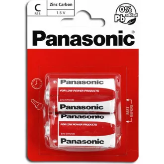 PANASONIC Zink-Kohle-Batterien Rot Zink R14RZ / 2BP EU C 1.5V (Blister 2 Stück) PANASONIC Zink-Kohle-Batterien Rot Zink R14RZ / 2BP EU C 1.5V (Blister 2 Stück)