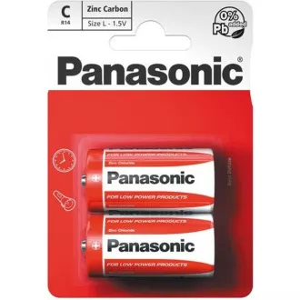 PANASONIC Zink-Kohle-Batterien Rot Zink R14RZ / 2BP EU C 1.5V (Blister 2 Stück) PANASONIC Zink-Kohle-Batterien Rot Zink R14RZ / 2BP EU C 1.5V (Blister 2 Stück)