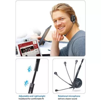 GENIUS Kopfhörer mit Mikrofon HS-200C