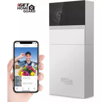 iGET HOMEGUARD HGBVD853 - Wi-Fi-Batterie-Türklingel mit FullHD-Kamera und Zwei-Wege-Audio, Strom- und Kabelanschluss iGET HOMEGUARD HGBVD853 - Wi-Fi-Batterie-Türklingel mit FullHD-Kamera und Zwei-Wege-Audio, Strom- und Kabelanschluss