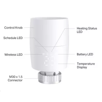 TP-LINK Kasa KE100 Smart Thermostat Heizkörper Kopf Kasa