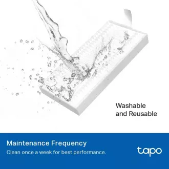 TP-Link Tapo RVA100 Ersatzteilset (1x Bürste, 2x Seitenbürste, 2x HEPA-Filter) für Tapo RV30 plus, RV30, RV10 plus, RV10