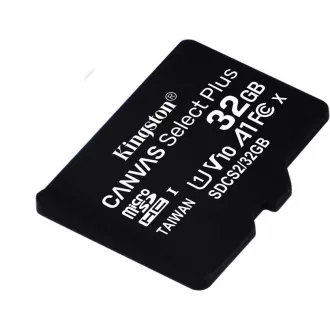 Kingston 32GB micSDHC Canvas Select Plus 100R A1 C10 Karte + SD-Adapter Kingston 32GB micSDHC Canvas Select Plus 100R A1 C10 Karte + SD-Adapter