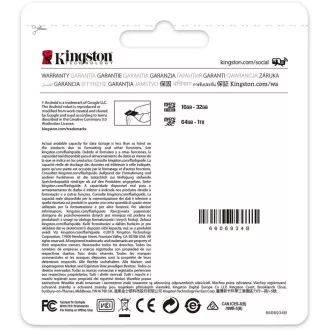 Kingston 64-GB-MikrofonSDXC Canvas Select Plus 100R A1 C10-Karte + SD-Adapter
