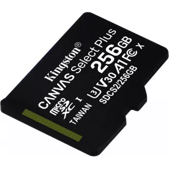 Kingston 256 GB MikrofonSDXC Canvas Select Plus 100R A1 C10 - 1 Stück Kingston 256 GB MikrofonSDXC Canvas Select Plus 100R A1 C10 - 1 Stück