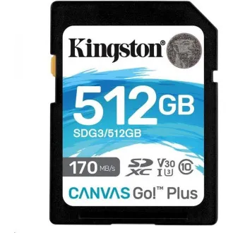 Kingston MicroSDXC-Karte 512GB Canvas Go! Plus, R:170/W:90MB/s, Klasse 10, UHS-I, U3, V30, A2 Adapter - Gebraucht Kingston MicroSDXC-Karte 512GB Canvas Go! Plus, R:170/W:90MB/s, Klasse 10, UHS-I, U3, V30, A2 Adapter - Gebraucht