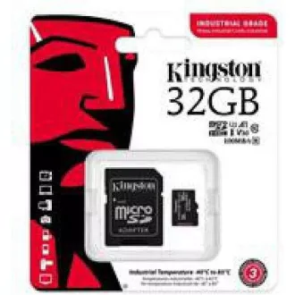 Kingston 32GB microSDHC Industrial C10 A1 pSLC-Karte + SD-Adapter