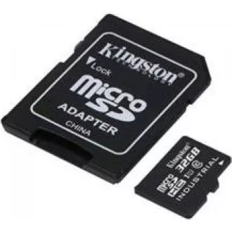 Kingston 32GB microSDHC Industrial C10 A1 pSLC-Karte + SD-Adapter