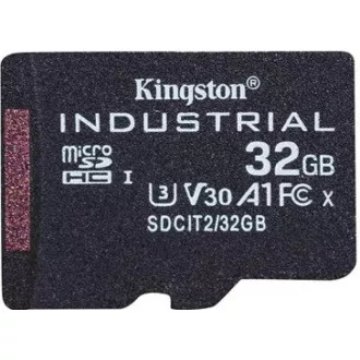 Kingston 32GB microSDHC Industrial C10 A1 pSLC-Karte + SD-Adapter