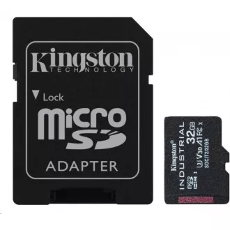 Kingston 32GB microSDHC Industrial C10 A1 pSLC-Karte + SD-Adapter