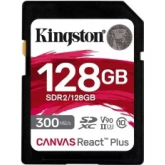 Kingston 128GB Canvas React Plus SDXC UHS-II 300R/260W U3 V90 für Full HD/4K/8K