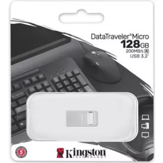 Kingston 128GB DataTraveler Micro 200MB/s Metall USB 3.2 Gen 1