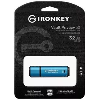 Kingston Flash Disk IronKey 32GB Vault Privacy 50 AES-256 verschlüsselt, FIPS 197