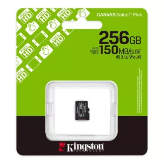 Kingston MicroSDXC 256GB Canvas Select Plus, U1, V10, A1
