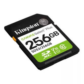 Kingston SDXC-Karte 256GB Canvas Select Plus, U1, V10, A1