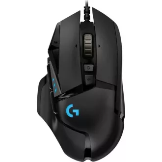 Logitech G502 Hero Gaming-Maus, USB, Kabelgebunden, 16000 DPI, Schwarz
