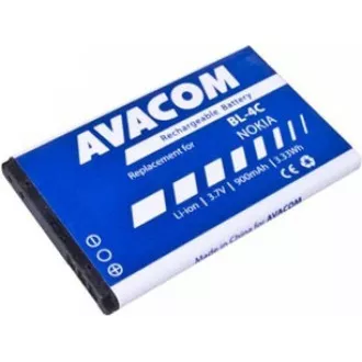 AVACOM Handyakku Nokia 6300 Li-Ion 3, 7V 900mAh (Ersatz BL-4C)