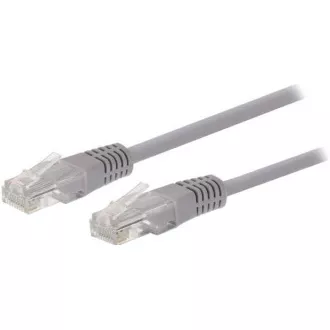C-TECH Patchkabel Cat5e, UTP, grau, 10m