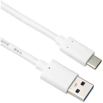 PremiumCord USB-C auf USB 3.0 A (USB 3.2 Generation 2, 3A, 10Gbit/s) 1m, weiß