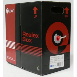C-TECH UTP-Kabel Draht c5e 305m