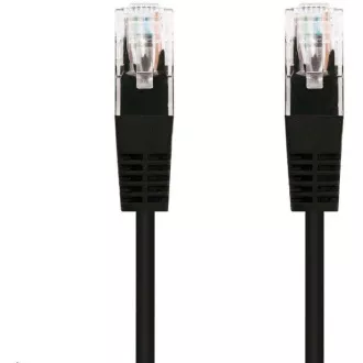 C-TECH Patchkabel Cat5e, UTP, schwarz, 0, 5m