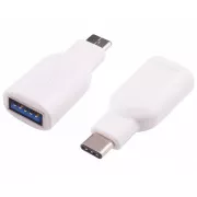 PremiumCord Adapter USB 3.1 Stecker C - USB 3.0 A (M/F), OTG, weiß