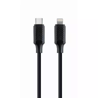 GEMBIRD USB 2.0 Typ-C zu Ligtning (CM/8pinM) Kabel, 1, 5m, Daten, schwarz GEMBIRD USB 2.0 Typ-C zu Ligtning (CM/8pinM) Kabel, 1, 5m, Daten, schwarz