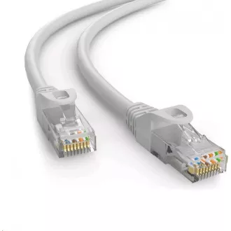 C-TECH Patchkabel Cat6e, UTP, grau, 10m