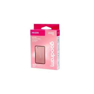 GOODRAM Externe SSD HX200 2TB, USB-C 3.2 Gen2x2, (R:1600/W:1500MB/s), rosa GOODRAM Externe SSD HX200 2TB, USB-C 3.2 Gen2x2, (R:1600/W:1500MB/s), rosa