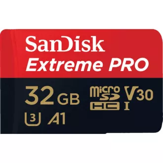 SanDisk MIcroSDHC-Karte 32GB Extreme PRO (100MB/s, Klasse 10 UHS-I V30) + Adapter