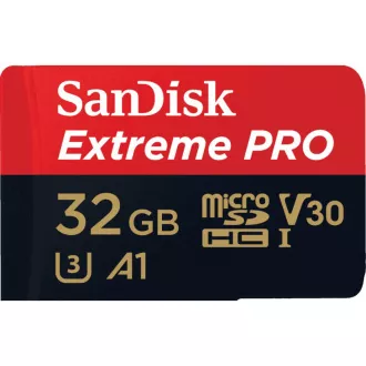 SanDisk MIcroSDHC-Karte 32GB Extreme PRO (100MB/s, Klasse 10 UHS-I V30) + Adapter SanDisk MIcroSDHC-Karte 32GB Extreme PRO (100MB/s, Klasse 10 UHS-I V30) + Adapter