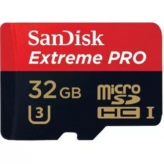 SanDisk MIcroSDHC-Karte 32GB Extreme PRO (100MB/s, Klasse 10 UHS-I V30) + Adapter SanDisk MIcroSDHC-Karte 32GB Extreme PRO (100MB/s, Klasse 10 UHS-I V30) + Adapter