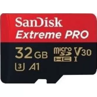 SanDisk MIcroSDHC-Karte 32GB Extreme PRO (100MB/s, Klasse 10 UHS-I V30) + Adapter SanDisk MIcroSDHC-Karte 32GB Extreme PRO (100MB/s, Klasse 10 UHS-I V30) + Adapter
