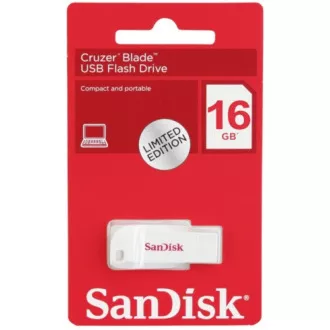 SanDisk Flash Disk 16GB Cruzer Blade, USB 2.0, weiß