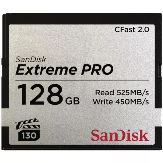 SanDisk CFAST 2.0 128GB Extreme Pro (525 MB/s VPG130) SanDisk CFAST 2.0 128GB Extreme Pro (525 MB/s VPG130)