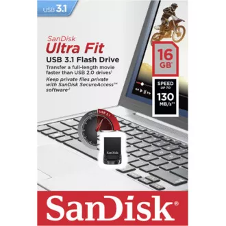 SanDisk Flash Disk 64GB Cruzer Ultra Fit, USB 3.1