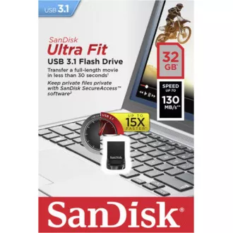 SanDisk Flash-Laufwerk 32GB Cruzer Ultra Fit, USB 3.2